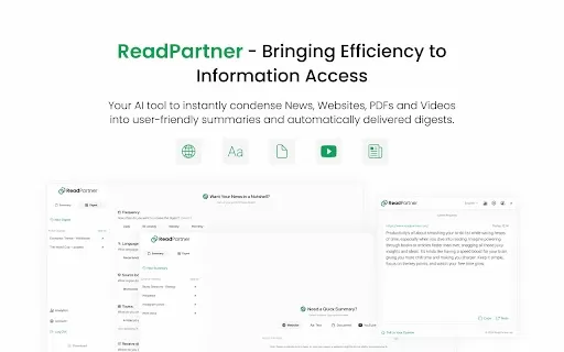 ReadPartner - Chrome Extension