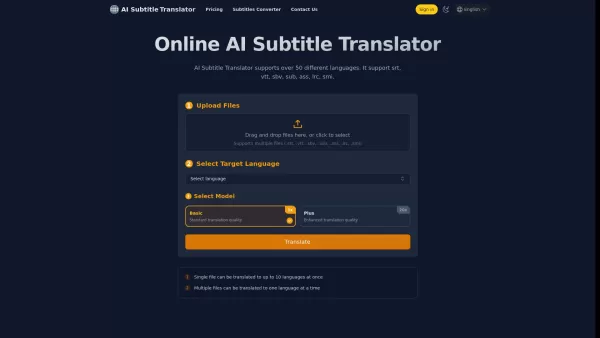 AI Subtitle Translator