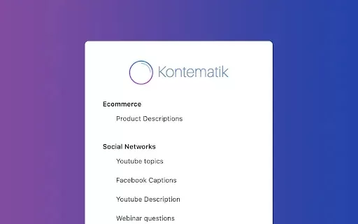 Kontematik
