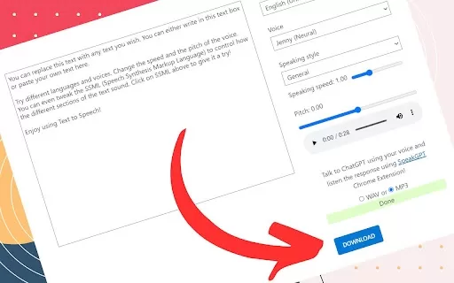 AudioTTS - Chrome Extension