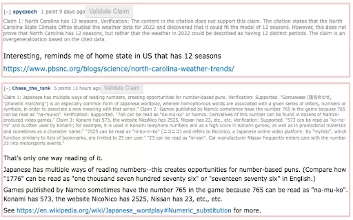 Reddit Claim Validator - Chrome Extension