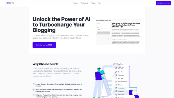 Penf1 AI Blog Assistant