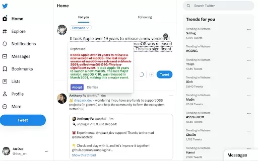 Correctify -Write mail, messages with ChatGPT