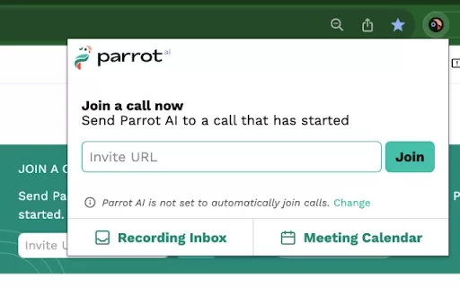 Parrot AI - Chrome Extension