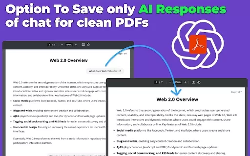 ChatGPT to PDF Extension - Chrome Extension