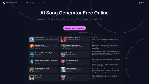 SongGenerator.io: Create Music for Free