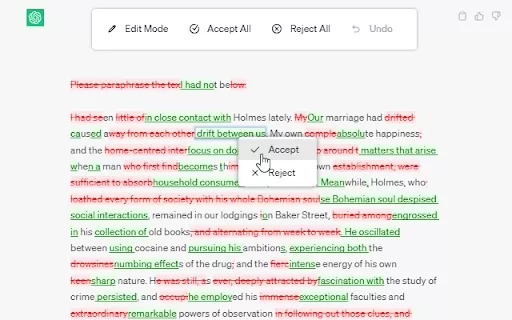 Track Change GPT - Chrome Extension