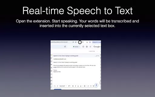 Echo - Speech-to-Text - Chrome Extension