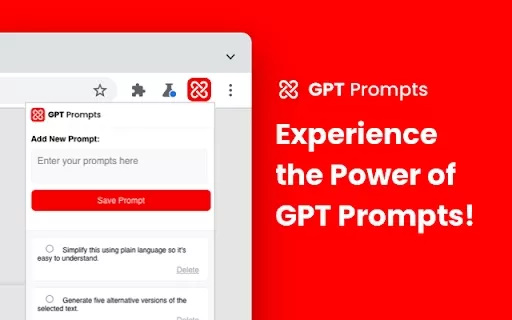 GPT Prompts - Chrome Extension