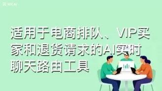 适用于电商排队、VIP买家和退货请求的AI实时聊天路由工具