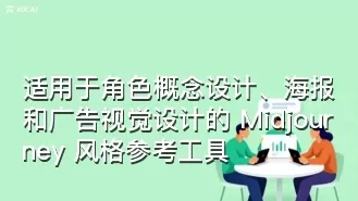 适用于角色概念设计、海报和广告视觉设计的 Midjourney 风格参考工具