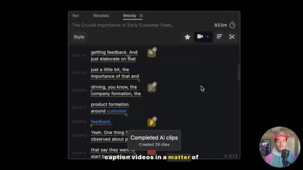 Ferramenta de Edição de Vídeo e Legendas com IA lançada para o Premiere Pro