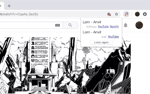 Audio Recognition Services - Chrome Extension