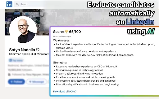Applicant AI for LinkedIn