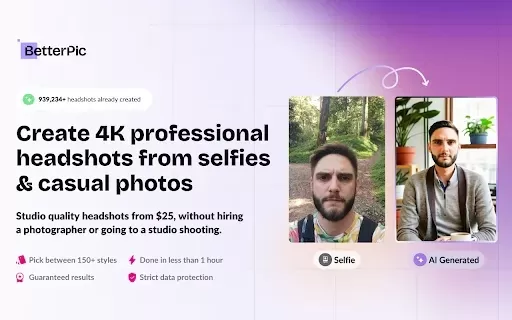 4K AI Headshots Generator - BetterPic