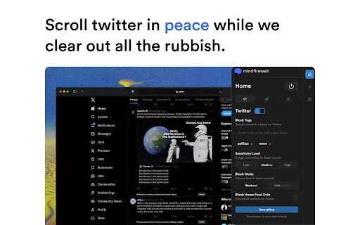 MindFirewall - Chrome Extension