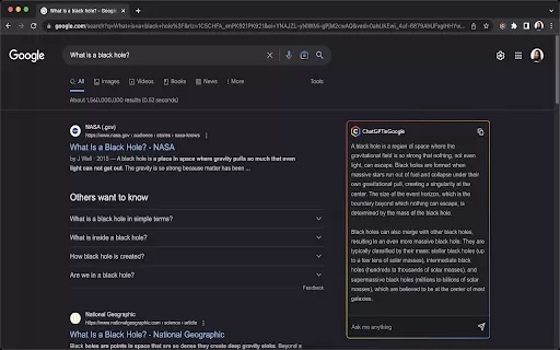 ChatGPTinGoogle - Chrome Extension