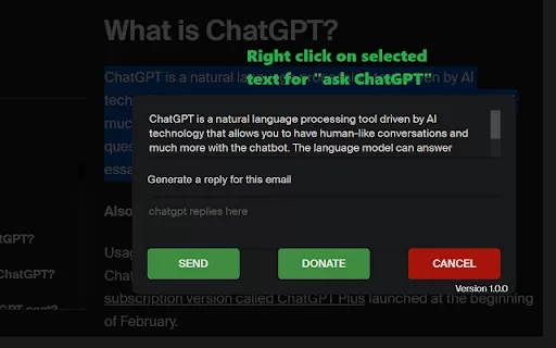 Web ChatGPT.ai - Chrome Extension