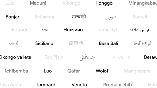Google Translate добавляет 110 новых языков