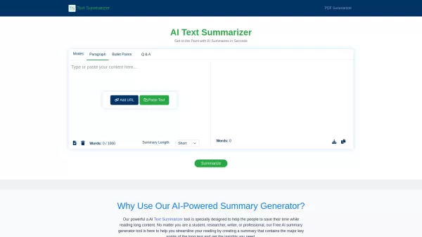 AI Text Summarizer