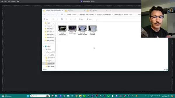 Importing a video into Topaz Video AI
