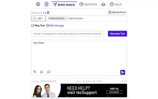 Técrave Automation Tool - Chrome Extension