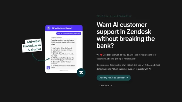 Zendesk AI (but cheaper)