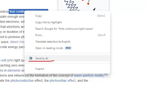 Send 2 AI