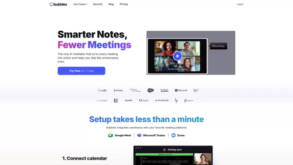 Bubbles - AI Meeting Note Taker & Screen Recorder