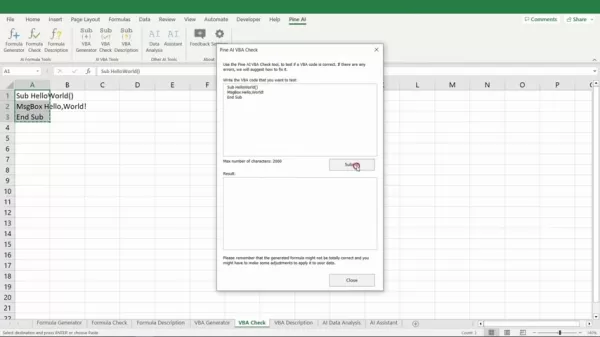 Geração de Código VBA