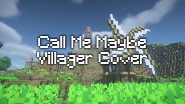 O Minecraft Villager realiza a capa em bloco de 'Call me talvez'