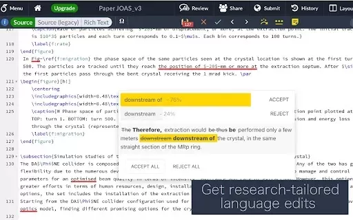 Writefull for Overleaf